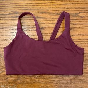 Girlfriend collective Plum Lou V-Back Bra